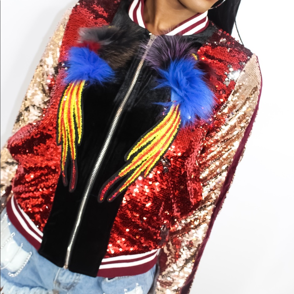 Bedazzle Bomber Jacket